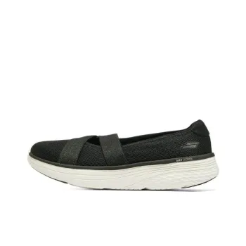Skechers Max Cushioning Cushioned Slip Resistant Abrasion Resistant Low Top Sports Casual Shoes Women's Black