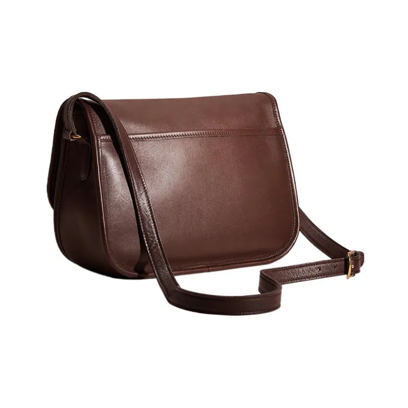 COACH City Glove Tanning Hobo Bag Shoulder Bag Crossbody Bag Large Size Women's Redwood Brown-3