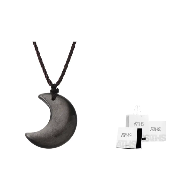 ASTAR HADES Obsidian Necklaces Unisex-1