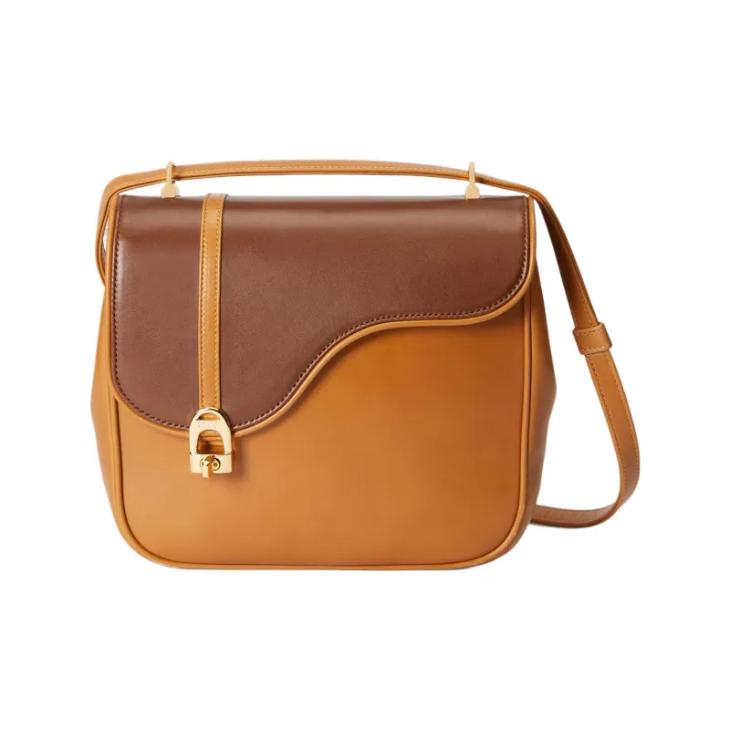 GUCCI Leather Saddle Bag, Crossbody Bag, Shoulder Bag Women's-0