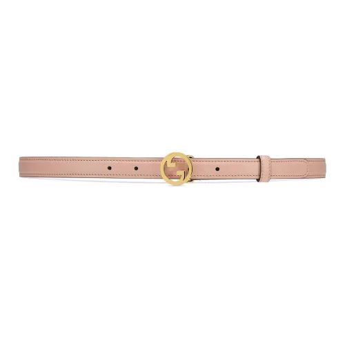 GUCCI Blondie Leather Belts Women's Pink