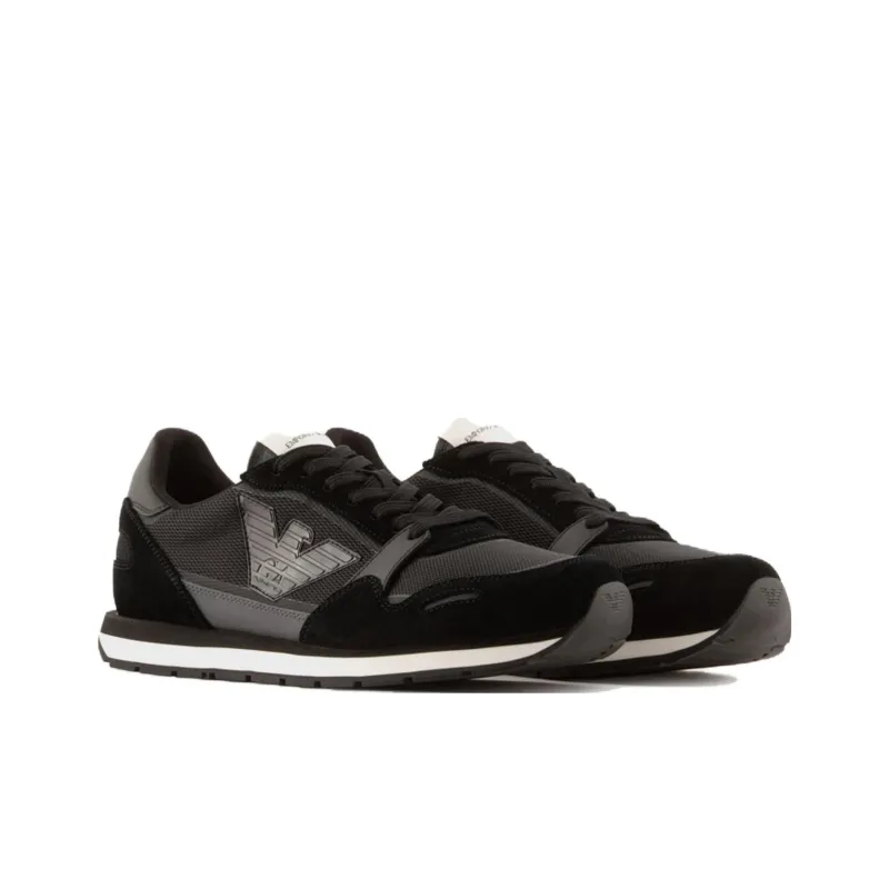 EMPORIO ARMANI Panelled Low-top Sneakers-1
