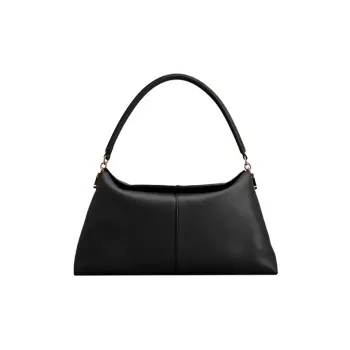 TOD'S Leather Handbag, Shoulder Bag Small Size Women's Black