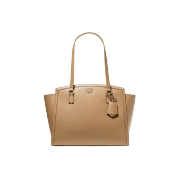MICHAEL KORS Chantal Leather One Shoulder Handbag Large Size Women's Brown