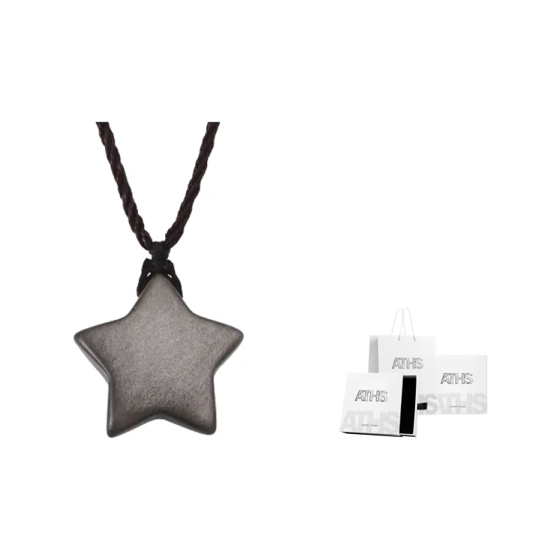 ASTAR HADES Obsidian Necklaces Unisex-0
