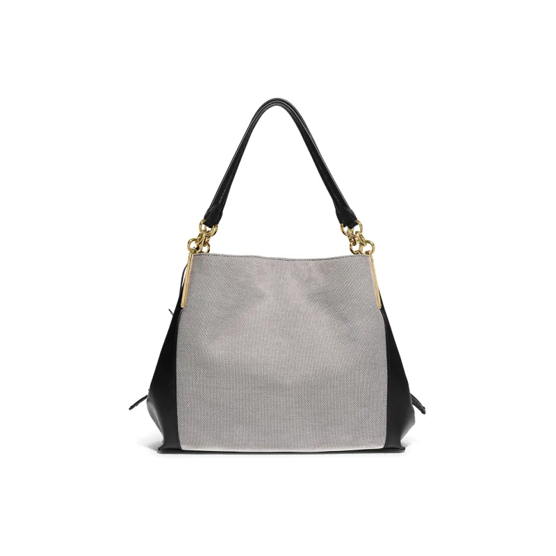 COACH Dalton Fabric Handbag, Shoulder Bag Women's Gray-2