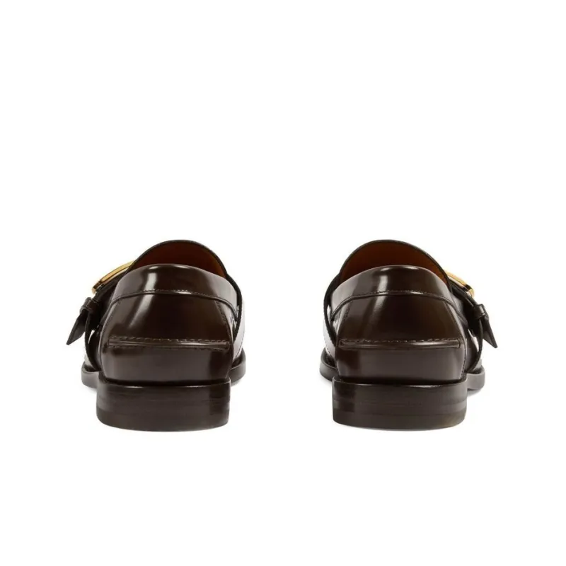 GUCCI Gg Buckle Loafer 'Night Cocoa'-4