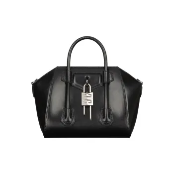 GIVENCHY Antigona Lock Calfskin Shoulder Bag Crossbody Bag Handbag Mini Women's Black