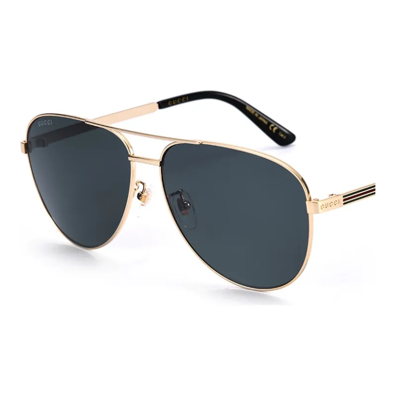 GUCCI Metal Aviator Sunglasses Men's Blue-3