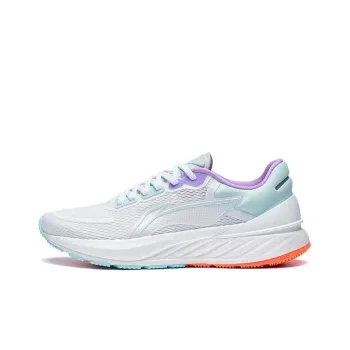 LiNing YueYing 2.0 Anti Slip And Wear Resistant Breathable Low Top Running Shoes Women's White Blue Purple