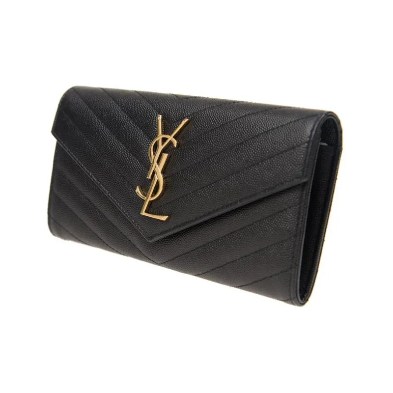 SAINT LAURENT Wallet Monogram Black-2