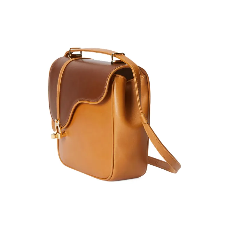 GUCCI Leather Saddle Bag, Crossbody Bag, Shoulder Bag Women's-1