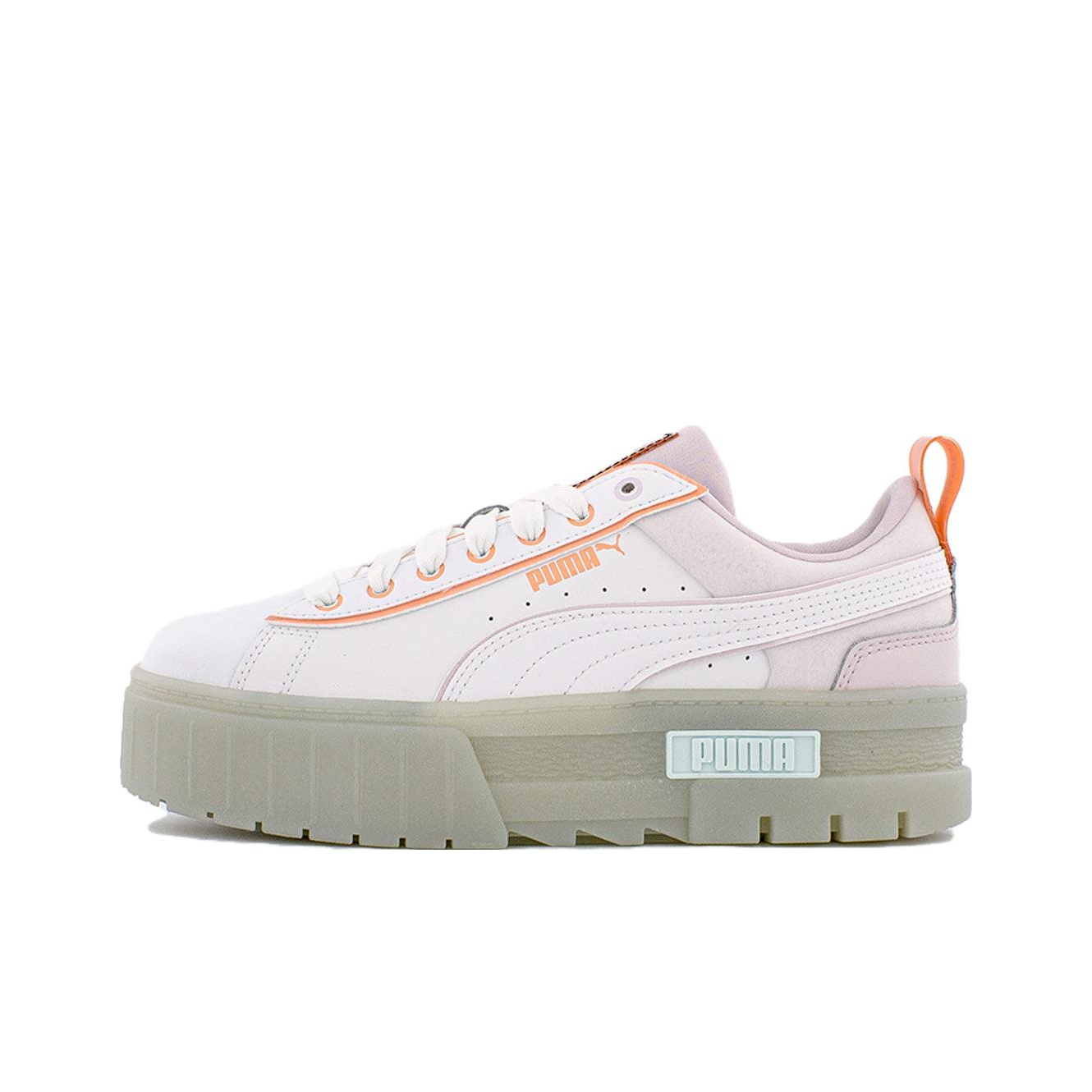 PUMA★MAYZE WNS★スウェード★厚底★IVORY GLOW PUMA Mayze 'Ivory Glow' Women's - POIZON