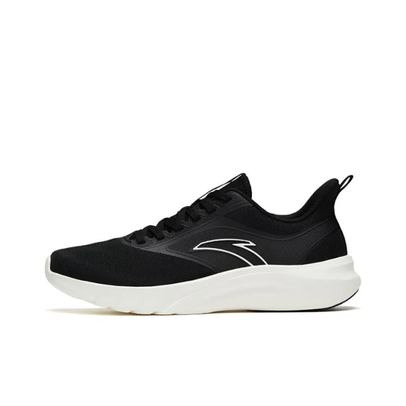 Anta Running Collection Anti Slip Wear Resistant Low Top Casual Running Shoes Men's Black-0