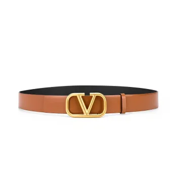 Valentino Leather Belts Men Brown