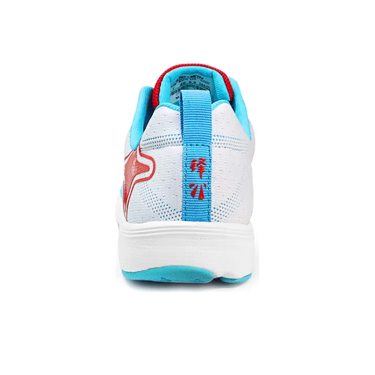 DO-WIN Cushioned Slip-Resistant Abrasion-Resistant Low-Top Running Shoes Unisex White Blue-3