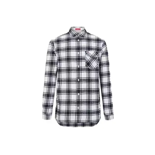 Tommy Hilfiger Shirts Unisex Black/White Plaid