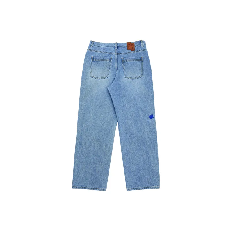 ADER ERROR High rise Straight Jeans-1