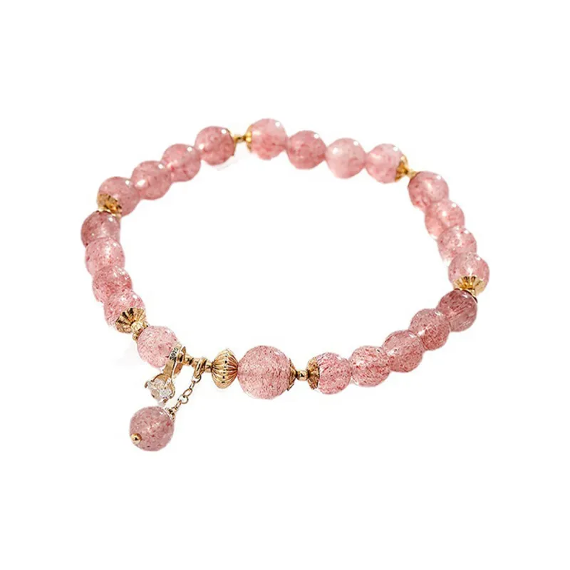 PIARA Jade Bracelets Women's Pink-0