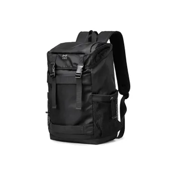 QING QI ZHE Fabric Travel Bags Laptop Bags Backpack Regular Men's Black