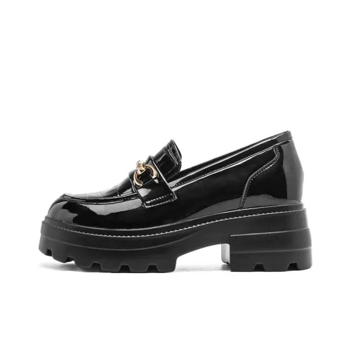 EXULL Q Loafers Women's Low-Top Black