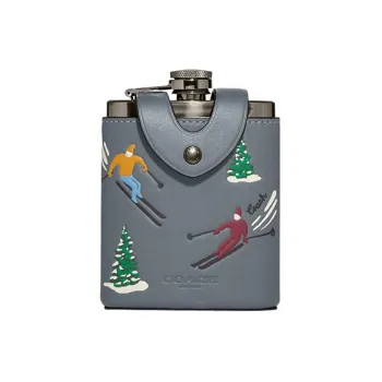 COACH Calfskin Burner Bottle Accessory Men's Industrial Gray