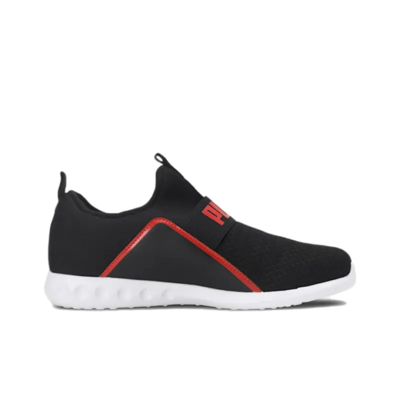PUMA Swing Slipon Cushioning Anti-Slip And Wear-Resistant Low-Top Running Shoes Men's Black Red-1