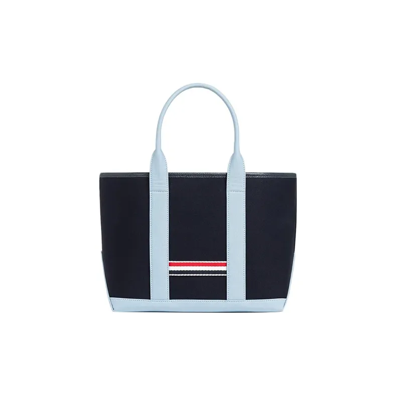 THOM BROWNE Stripe Detailed Tote Bag-2