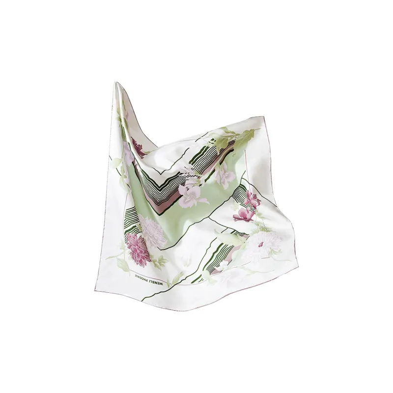 WENSLI 100% Mulberry Silk Scarves Women's-3