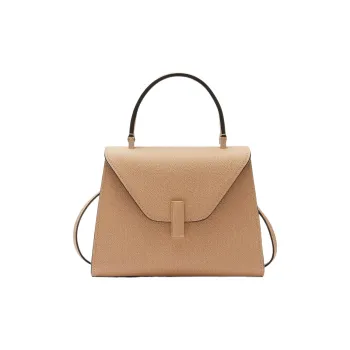 Valextra Iside Calfskin Shoulder Bag Crossbody Bag Handbag Medium Size Women's Cashmere Beige