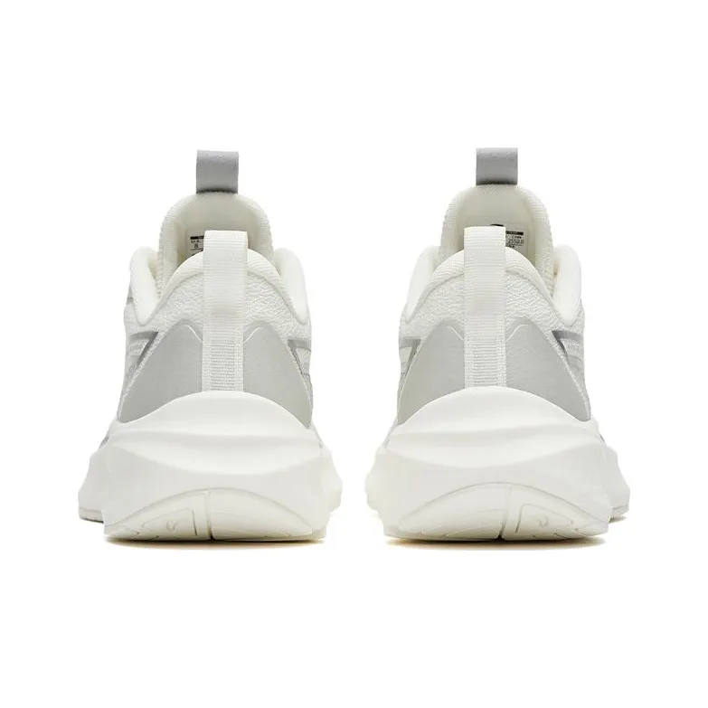 Anta Running Collection Asphalt 99 Anti Slip Wear Resistant Low Top Running Shoes Men's Silver White-2