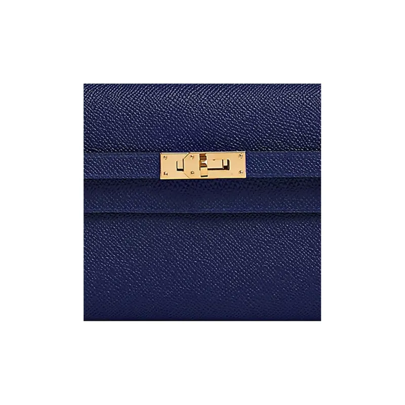 HERMES Kelly To Go Epsom Leather Shoulder Bag Crossbody Bag Women's 73 Bleu Saphir Sapphire Blue-3