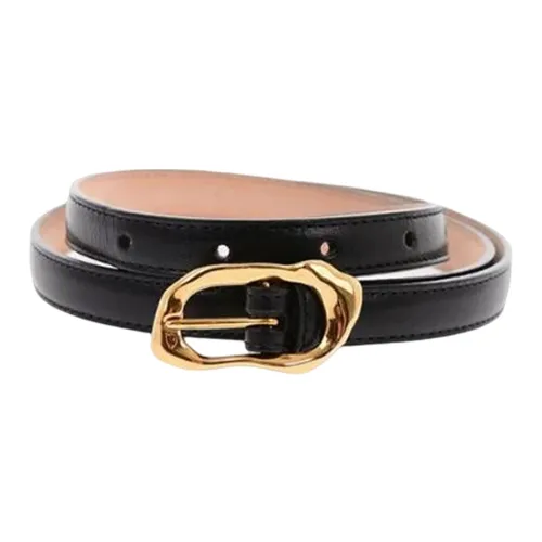 Alexander McQueen Leather Belts Women's Black