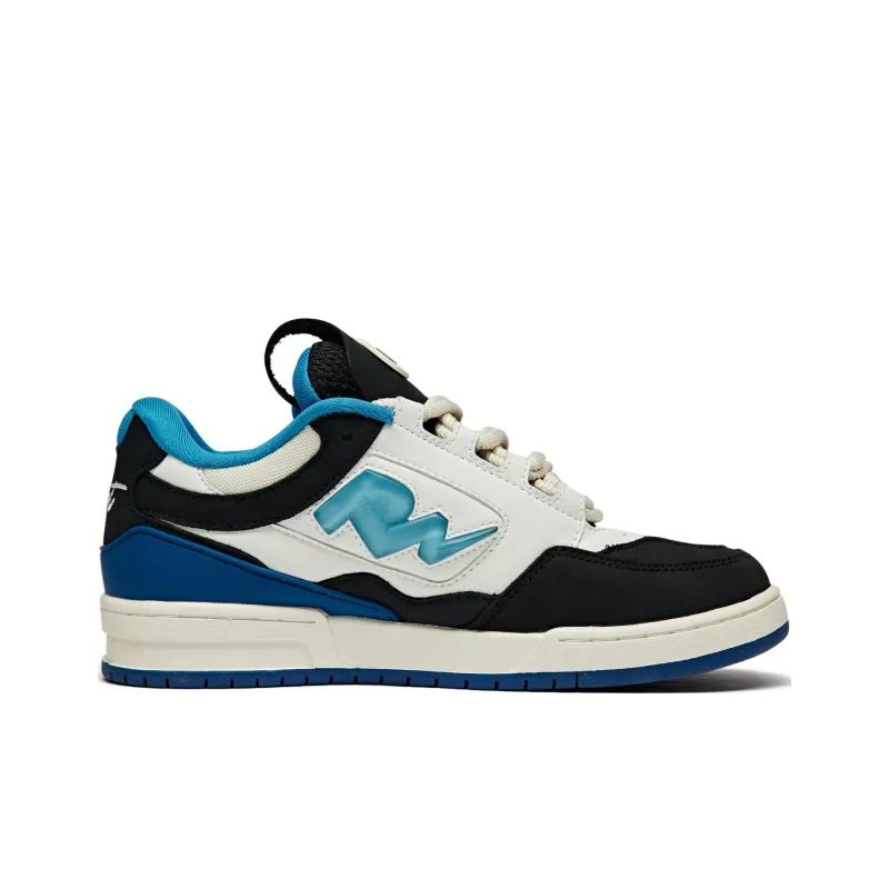 REEMUSTERED Jelly LOGO Abrasion Resistant Breathable Low Top Skateboard Shoes Unisex Black Blue New Version-1
