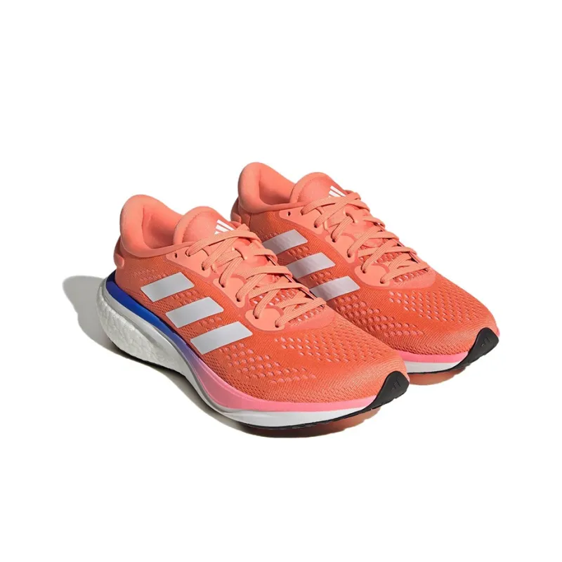 Adidas Supernova 2 Anti-Slip And Wear-Resistant Lightweight Low-Top Running Shoes Women's Orange White-2