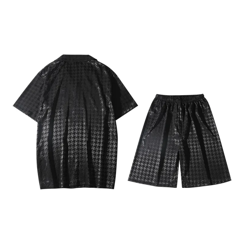 Same Language Men Pajama Sets-3