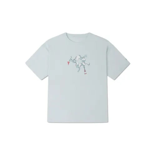 Converse T-Shirts Women's Aqua Blue