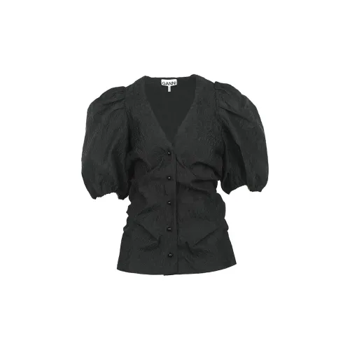 GANNI Shirts Women's Black