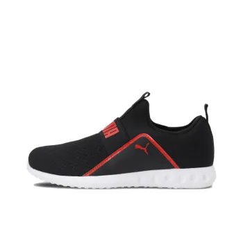 PUMA Swing Slipon Cushioning Anti-Slip And Wear-Resistant Low-Top Running Shoes Men's Black Red