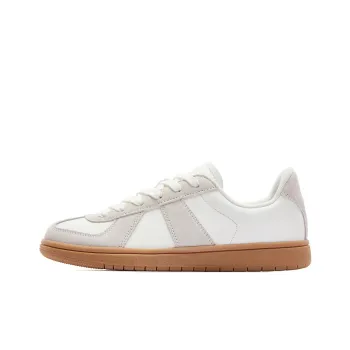 QIAODAN Moral Training Shoes Anti Slip And Wear Resistant Lightweight Low Top Skateboard Shoes Women's White Gray