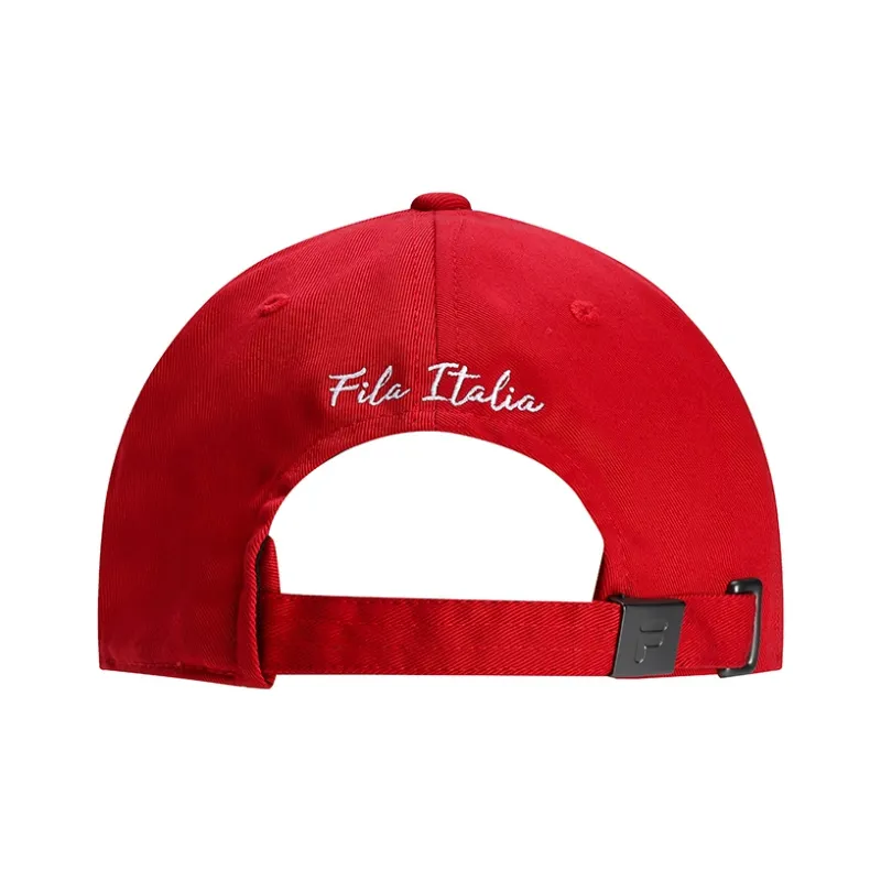 FILA FUSION Cotton Baseball Caps Unisex Garnet Red-2