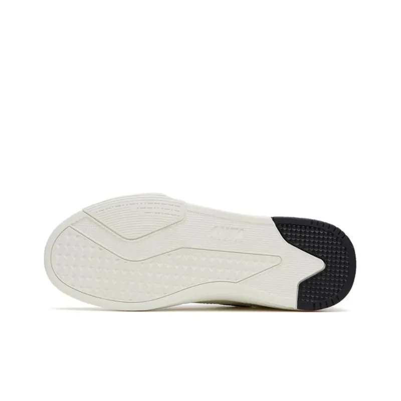 Anta Life Collection Anti Slip Wear Resistant Low Top Skateboard Shoes Women's Black White-3