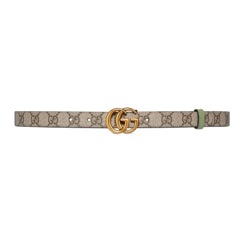GUCCI Gg Marmont Reversible Thin Belt-0