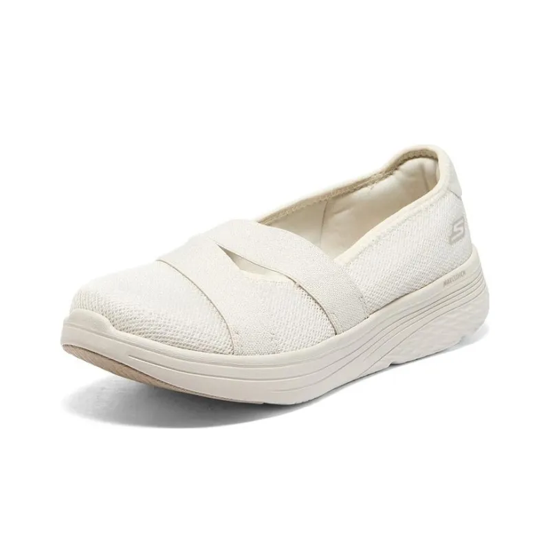 Skechers Max Cushioning Non-slip Wear-resistant Shock Absorption Low-Top Sports Casual Shoes Women's White-2