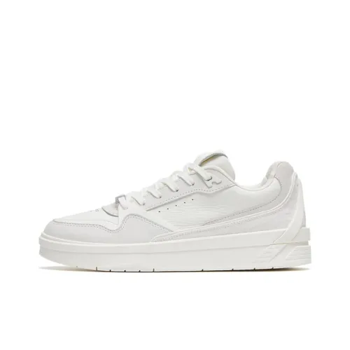 Anta Life Collection Hayward GH Anti-Slip Wear-Resistant Low-Top Skateboard Shoes Men's White