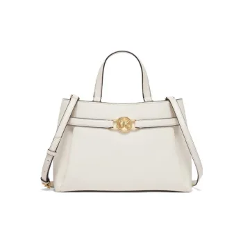 MICHAEL KORS Sonia Cow Leather Shoulder Bag, Baguette Bag, Crossbody Bag, Shoulder Bag Medium Size Women's Milk White