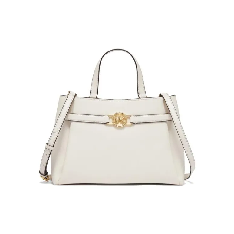 MICHAEL KORS Sonia Cow Leather Shoulder Bag Baguette Bag Crossbody One Shoulder Handbag Medium Size Women's Milk White-0