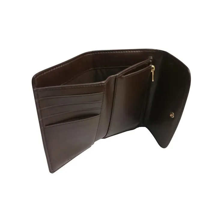 COACH Envelope Leather Wallet Women's Nude-4