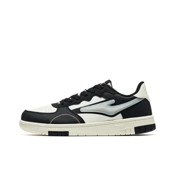 Erke Wushuang Unparalleled Low Top Skateboard Shoes Women's Black White