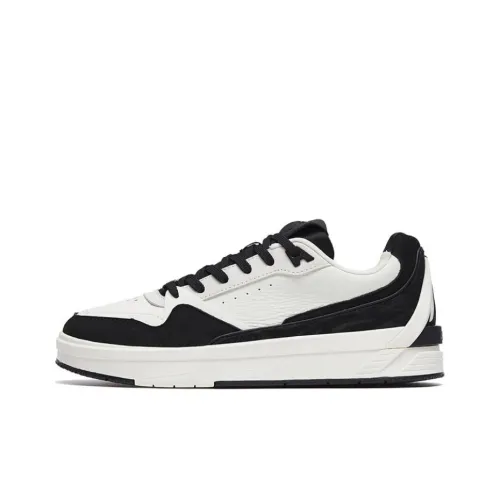 Anta Life Collection Hayward GH Anti-Slip Wear-Resistant Low-Top Skateboard Shoes Men's Black White